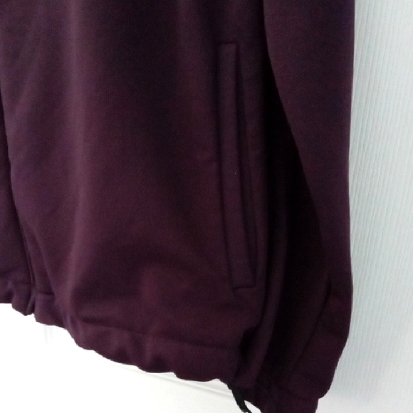 Zara Active Women's Plum Funnel Neck Long Sleeve Zip Up Jacket Small Oversized - Picture 7 of 12